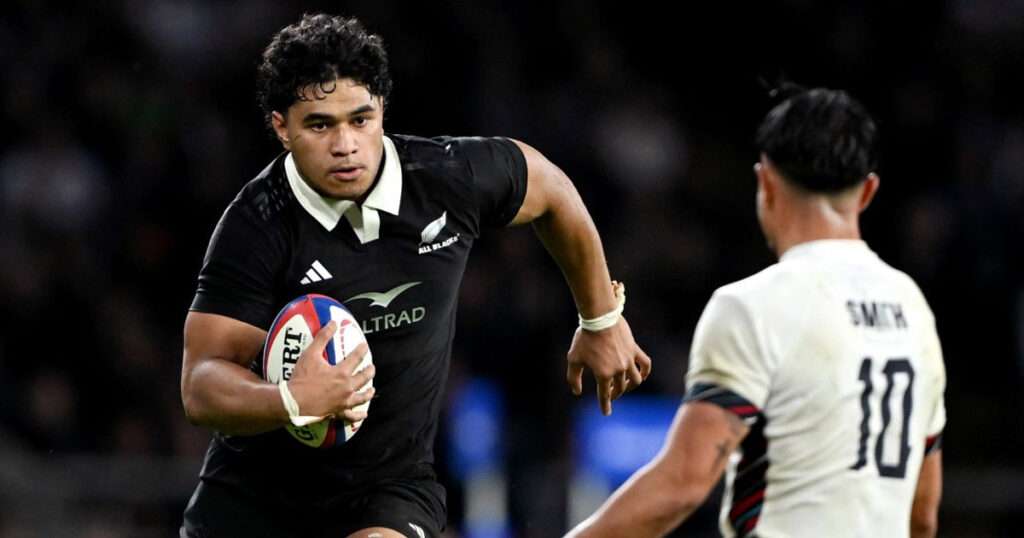 All Blacks Rugby Championship squad 2025 action