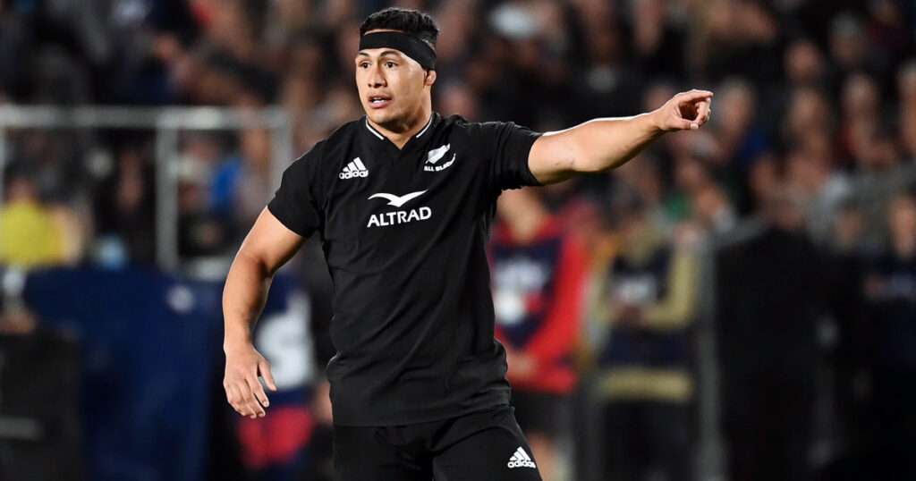 All Blacks midfielders in action