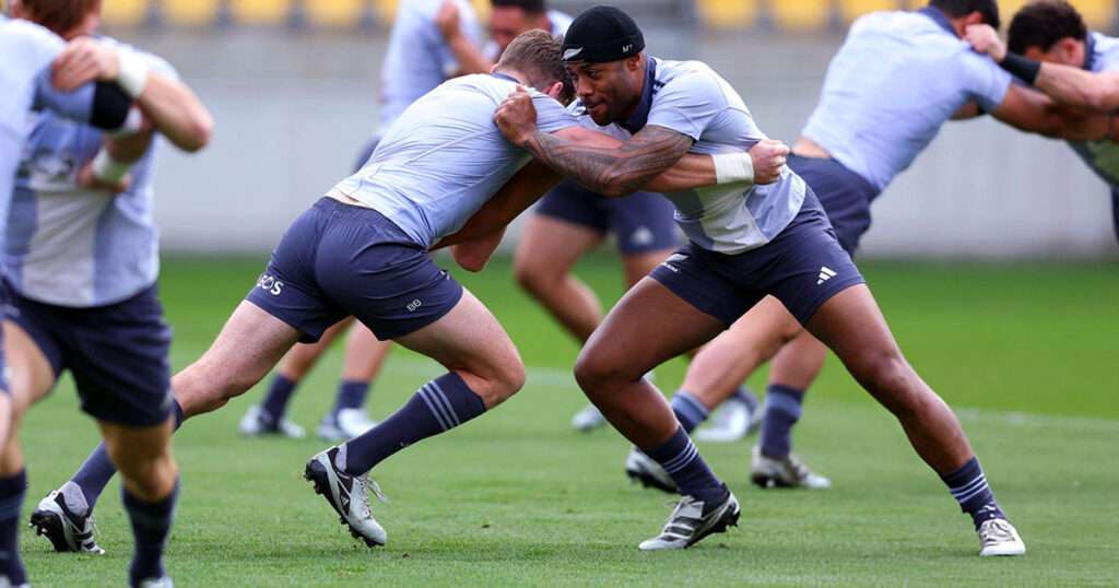 All Blacks training camp 2025 pre-season action