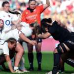 Black Ferns World Cup scrum 2025 action