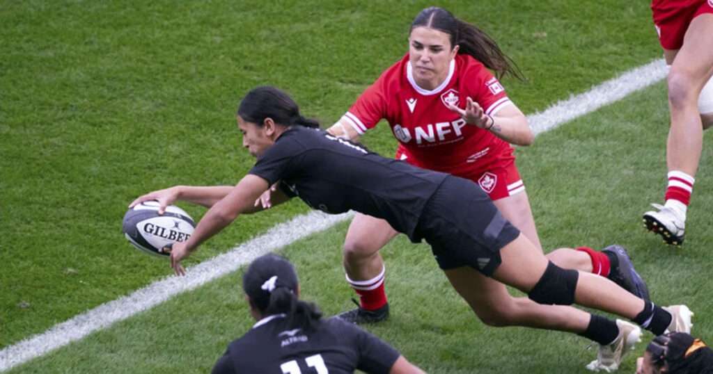 Black Ferns Pacific Four 2025 vs. Canada match action