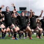 All Blacks performing the haka