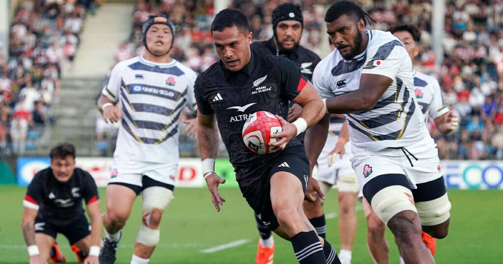 Māori All Blacks 2025 Japan match action