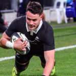 All Blacks celebrate 500th Test win against France in Dunedin, 2025