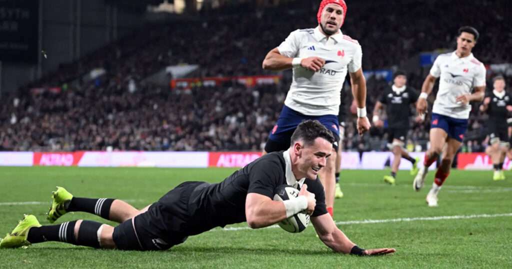 All Blacks France match 2025: Will Jordan scores try in Dunedin