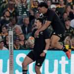 All Blacks vs Springboks First Test action at Ellis Park
